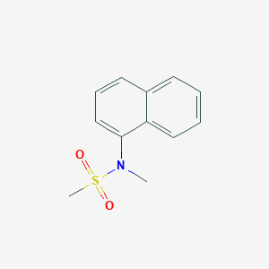 molecular formula C12H13NO2S B7478129 N-methyl-N-naphthalen-1-ylmethanesulfonamide 