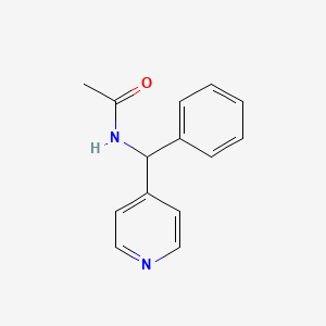 molecular formula C14H14N2O B7478141 N-[(4-pyridyl)phenylmethyl]acetamide 