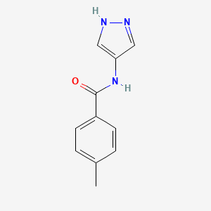 molecular formula C11H11N3O B7478153 4-methyl-N-(1H-pyrazol-4-yl)benzamide 