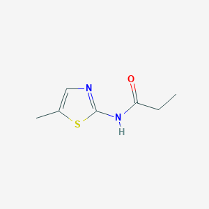 molecular formula C7H10N2OS B7478160 N-(5-methyl-1,3-thiazol-2-yl)propanamide 