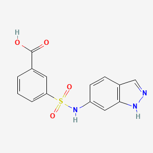 3-(1H-indazol-6-ylsulfamoyl)benzoic acid