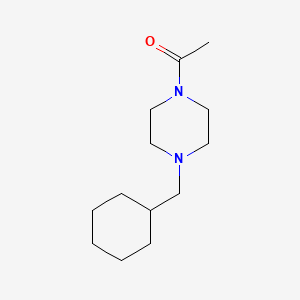 molecular formula C13H24N2O B7478190 1-[4-(Cyclohexylmethyl)piperazin-1-yl]ethan-1-one 