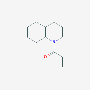 molecular formula C12H21NO B7478203 1-(3,4,4a,5,6,7,8,8a-octahydro-2H-quinolin-1-yl)propan-1-one 