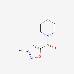 molecular formula C10H14N2O2 B7478289 (3-Methyl-1,2-oxazol-5-yl)-piperidin-1-ylmethanone 