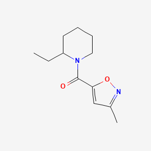 molecular formula C12H18N2O2 B7478301 (2-Ethylpiperidino)(3-methyl-5-isoxazolyl)methanone 