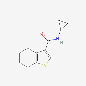 molecular formula C12H15NOS B7478328 N-cyclopropyl-4,5,6,7-tetrahydro-1-benzo[b]thiophene-3-carboxamide 