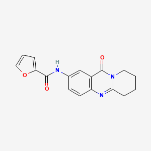 molecular formula C17H15N3O3 B7478389 N-(11-oxo-6,8,9,11-tetrahydro-7H-pyrido[2,1-b]quinazolin-2-yl)-2-furamide 