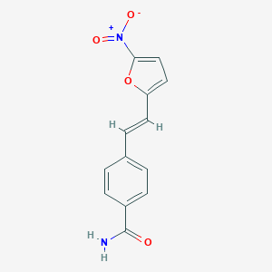 molecular formula C13H10N2O4 B074784 5-硝基-2-(对甲酰基苯乙烯基)呋喃 CAS No. 1553-59-9
