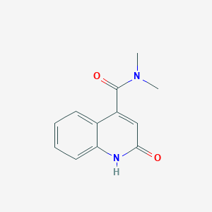 molecular formula C12H12N2O2 B7478404 2-hydroxy-N~4~,N~4~-dimethyl-4-quinolinecarboxamide 