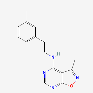 molecular formula C15H16N4O B7478418 3-methyl-N-[2-(3-methylphenyl)ethyl]isoxazolo[5,4-d]pyrimidin-4-amine 