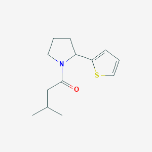 molecular formula C13H19NOS B7478480 3-Methyl-1-(2-thiophen-2-ylpyrrolidin-1-yl)butan-1-one 