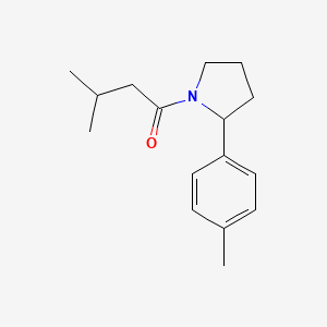 molecular formula C16H23NO B7478487 1-(3-Methylbutanoyl)-2-(4-methylphenyl)pyrrolidine 