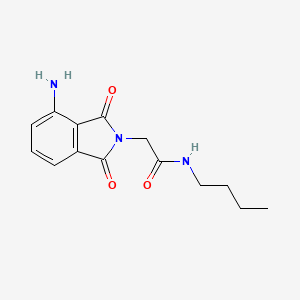 molecular formula C14H17N3O3 B7478549 2-(4-amino-1,3-dioxoisoindol-2-yl)-N-butylacetamide 