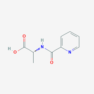 molecular formula C9H10N2O3 B7478612 (2R)-2-[(Pyridin-2-ylcarbonyl)amino]propanoic acid 