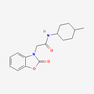 molecular formula C16H20N2O3 B7478667 N-(4-methylcyclohexyl)-2-(2-oxo-1,3-benzoxazol-3(2H)-yl)acetamide 