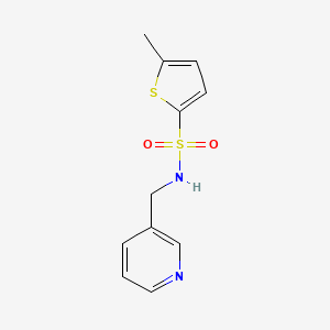 molecular formula C11H12N2O2S2 B7478867 5-methyl-N-(pyridin-3-ylmethyl)thiophene-2-sulfonamide 