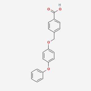 molecular formula C20H16O4 B7478872 4-[(4-Phenoxyphenoxy)methyl]benzoic acid 