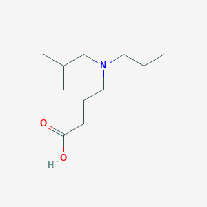 molecular formula C12H25NO2 B7478881 4-[Bis(2-methylpropyl)amino]butanoic acid 