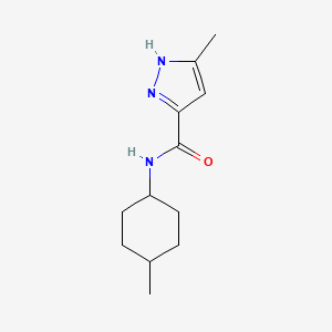 molecular formula C12H19N3O B7478974 5-methyl-N-(4-methylcyclohexyl)-1H-pyrazole-3-carboxamide 