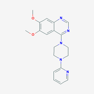 molecular formula C19H21N5O2 B7478984 6,7-Dimethoxy-4-(4-pyridin-2-ylpiperazin-1-yl)quinazoline 