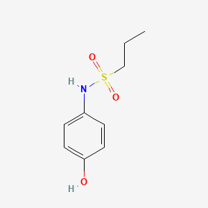 molecular formula C9H13NO3S B7479023 N-(4-hydroxyphenyl)propane-1-sulfonamide 