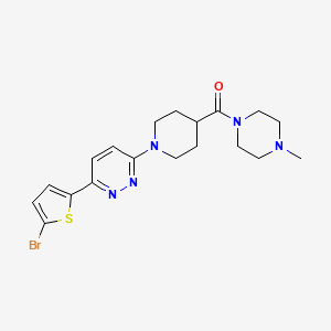 3-(5-Bromothiophen-2-YL)-6-[4-(4-methylpiperazine-1-carbonyl)piperidin-1-YL]pyridazine