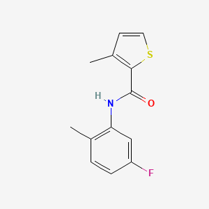 molecular formula C13H12FNOS B7479067 N-(5-fluoro-2-methylphenyl)-3-methylthiophene-2-carboxamide 