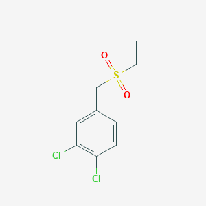 molecular formula C9H10Cl2O2S B7479098 1,2-Dichloro-4-(ethylsulfonylmethyl)benzene 