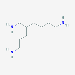 molecular formula C9H23N3 B074791 4-(Aminomethyl)octane-1,8-diamine CAS No. 1572-55-0
