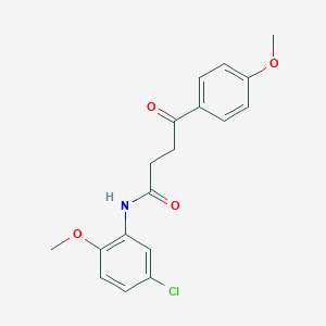 molecular formula C18H18ClNO4 B7479117 N-(5-chloro-2-methoxyphenyl)-4-(4-methoxyphenyl)-4-oxobutanamide 