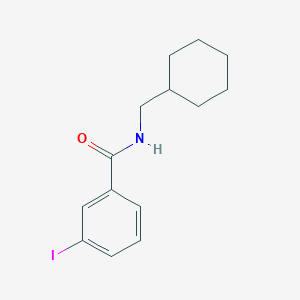 molecular formula C14H18INO B7479144 N-(cyclohexylmethyl)-3-iodobenzamide 