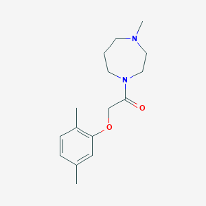 2-(2,5-Dimethylphenoxy)-1-(4-methyl-1,4-diazepan-1-yl)ethanone