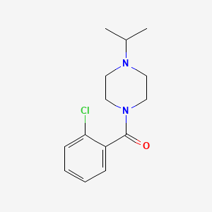 molecular formula C14H19ClN2O B7479211 (2-Chlorophenyl)-(4-propan-2-ylpiperazin-1-yl)methanone 