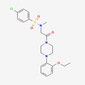4-chloro-N-[2-[4-(2-ethoxyphenyl)piperazin-1-yl]-2-oxoethyl]-N-methylbenzenesulfonamide
