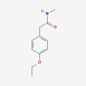 molecular formula C11H15NO2 B7479249 2-(4-ethoxyphenyl)-N-methylacetamide 