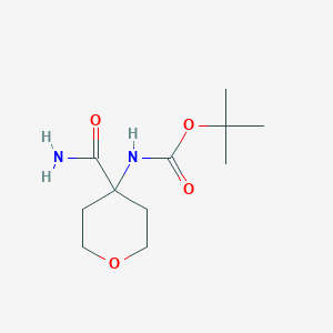 tert-Butyl 4-(aminocarbonyl)tetrahydro-2H-pyran-4-yl-carbamate