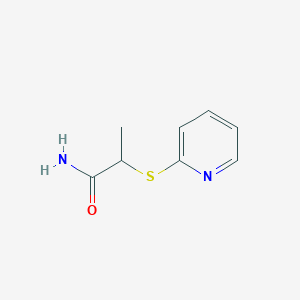 molecular formula C8H10N2OS B7479269 2-Pyridin-2-ylsulfanylpropanamide 