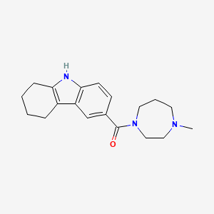 molecular formula C19H25N3O B7479331 (4-methyl-1,4-diazepan-1-yl)-(6,7,8,9-tetrahydro-5H-carbazol-3-yl)methanone 