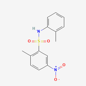 molecular formula C14H14N2O4S B7479351 2-methyl-N-(2-methylphenyl)-5-nitrobenzenesulfonamide 