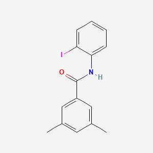molecular formula C15H14INO B7479362 N-(2-iodophenyl)-3,5-dimethylbenzamide 