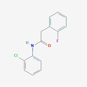 molecular formula C14H11ClFNO B7479421 N-(2-chlorophenyl)-2-(2-fluorophenyl)acetamide 