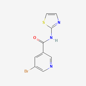 molecular formula C9H6BrN3OS B7479480 5-bromo-N-(1,3-thiazol-2-yl)pyridine-3-carboxamide 