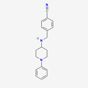 molecular formula C19H21N3 B7479533 4-Cyanobenzyl(1-phenylpiperidin-4-yl)amine 