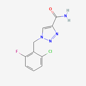 1-[(2-Chloro-6-fluorophenyl)methyl]triazole-4-carboxamide