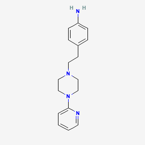 molecular formula C17H22N4 B7479663 4-[2-(4-Pyridin-2-yl-piperazin-1-yl)-ethyl]-phenylamine 