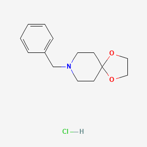 molecular formula C14H20ClNO2 B7479671 8-Benzyl-1,4-dioxa-8-azaspiro[4.5]decane;hydrochloride 