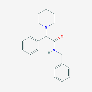 molecular formula C20H24N2O B7479699 N-benzyl-2-phenyl-2-piperidin-1-ylacetamide 