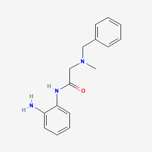 molecular formula C16H19N3O B7479704 N-(2-aminophenyl)-2-(N-benzyl-N-methylamino)acetamide 