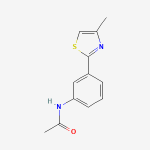 N-[3-(4-methyl-1,3-thiazol-2-yl)phenyl]acetamide