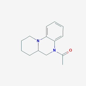molecular formula C14H18N2O B7479848 1-(6,6a,7,8,9,10-Hexahydropyrido[1,2-a]quinoxalin-5-yl)ethanone 